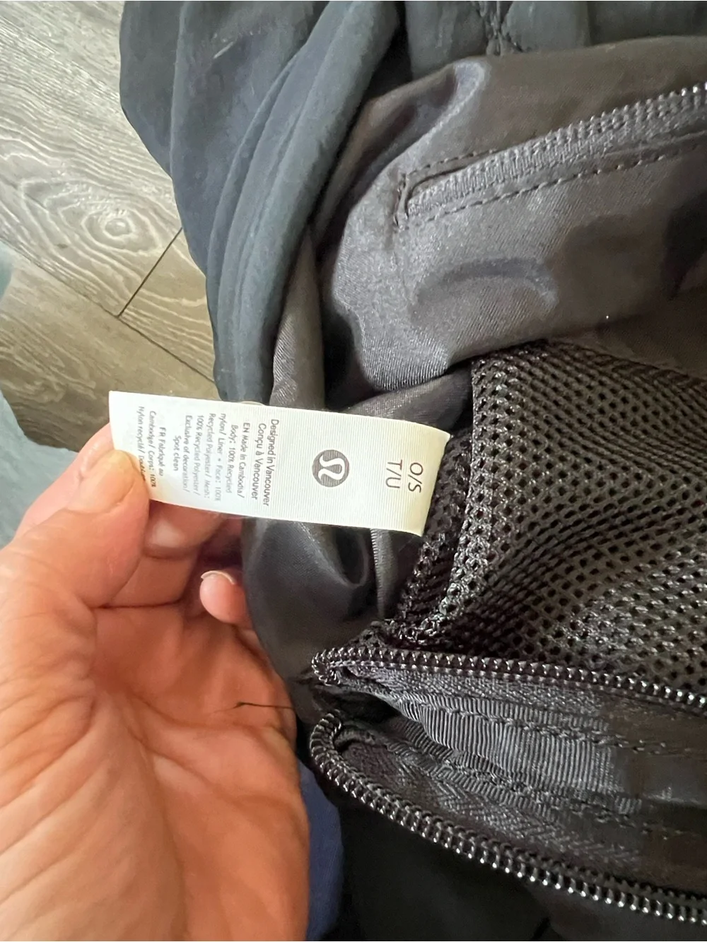 lululemon athletica Black Padded Backpack Tote